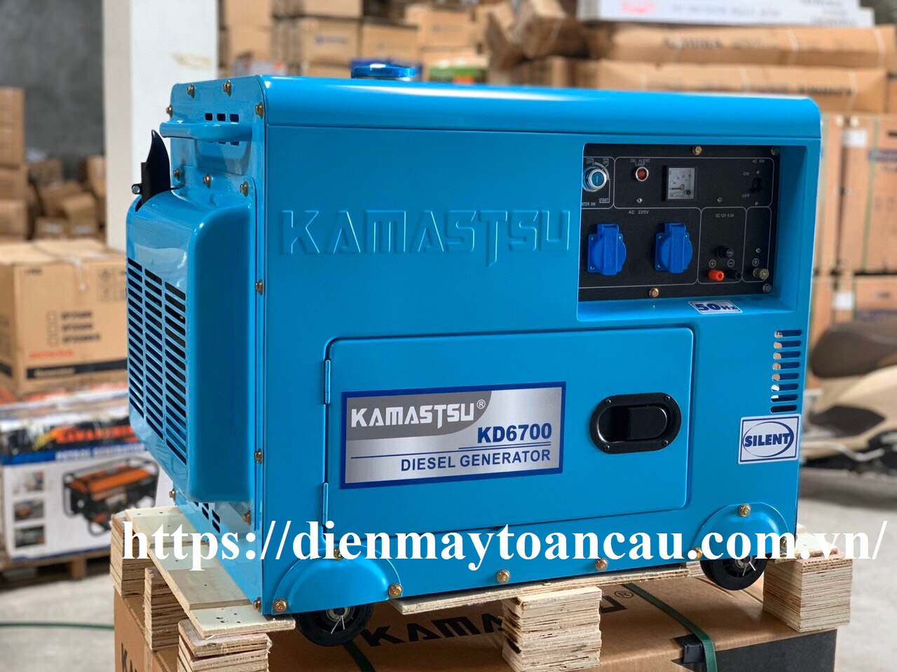 Máy phát điện chạy dầu Kamastsu KD6700 