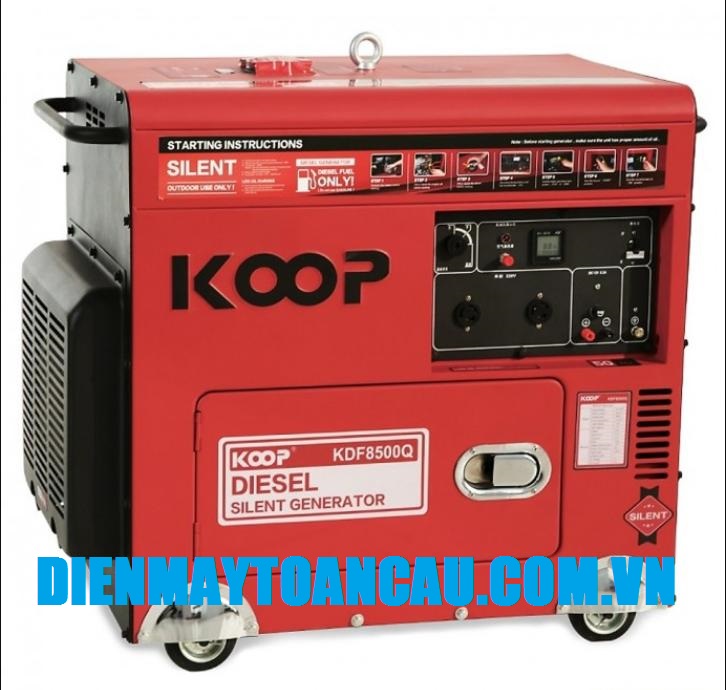 Máy phát điện chống ồn Koop KDF8500Q